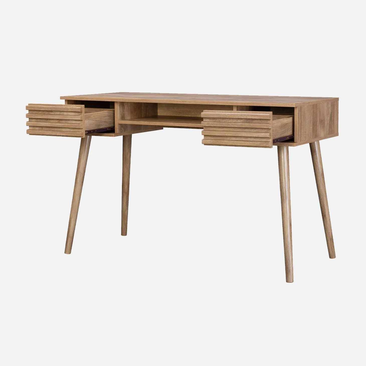 Bureau met houteffect, 2 lades
