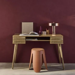 Bureau met houteffect, 2 lades