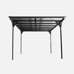 Carport 15m² aluminium en polycarbonaat