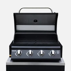 Complete roestvrije stalen buitenkeuken met 4-pits gasbarbecue