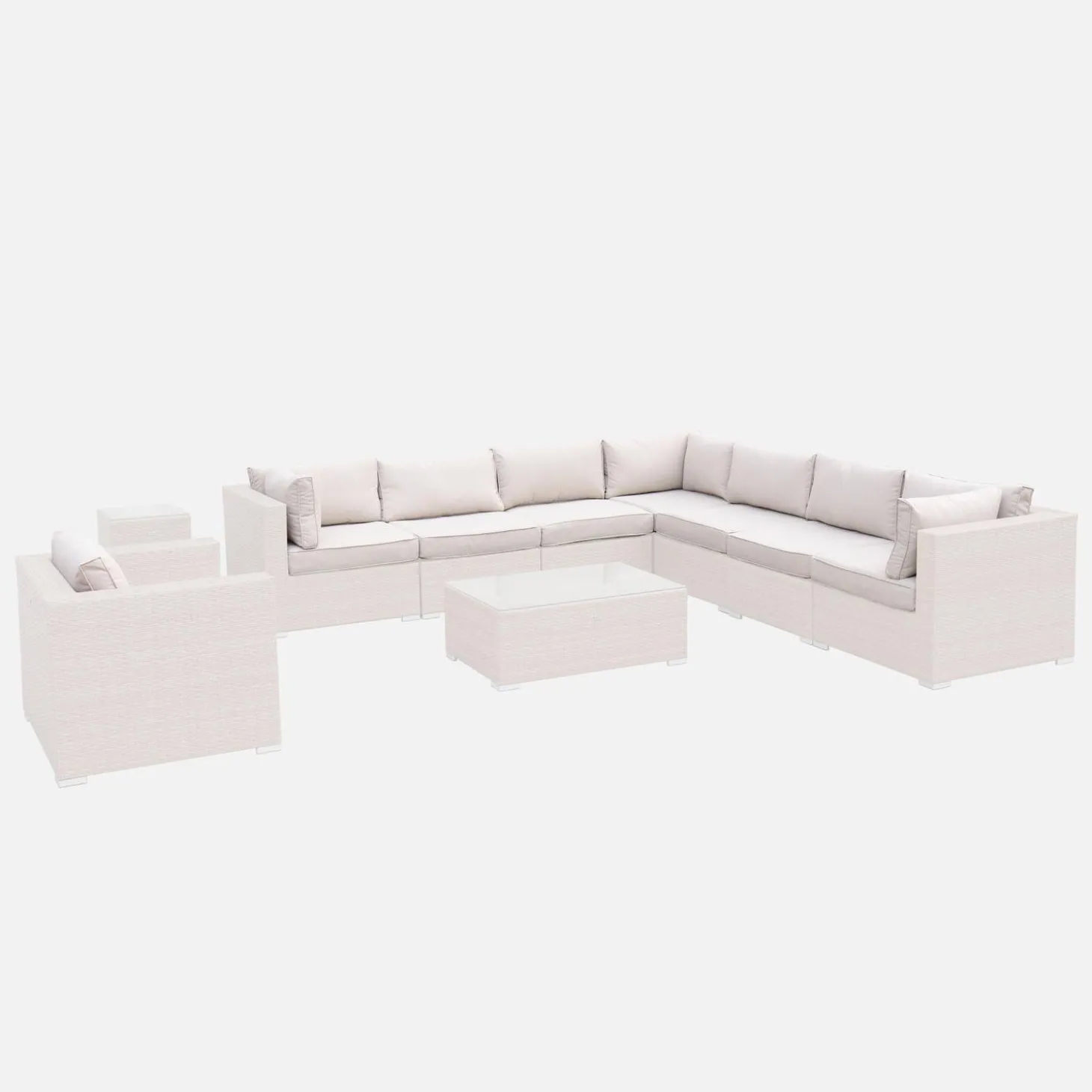 Complete set kussenhoezen voor Venezia loungeset