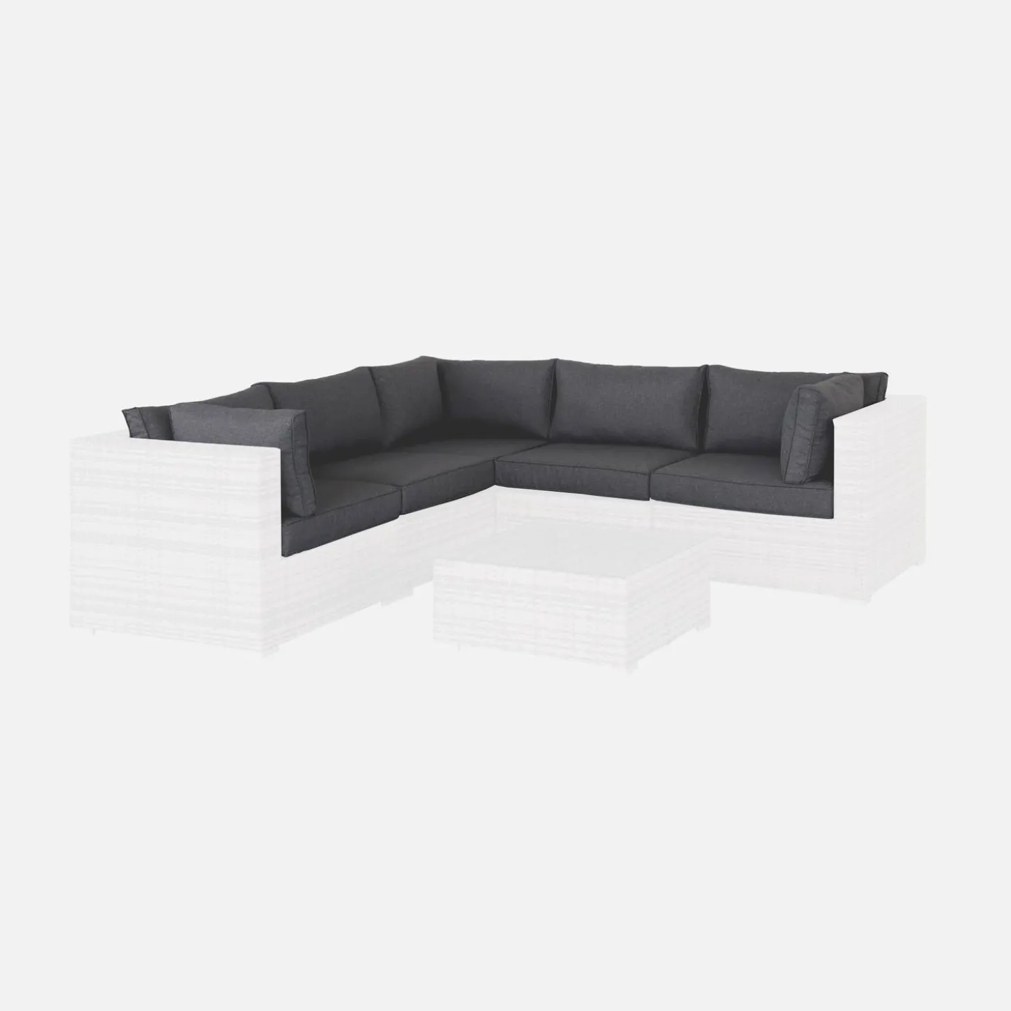 Complete set kussenhoezen voor Napoli loungeset