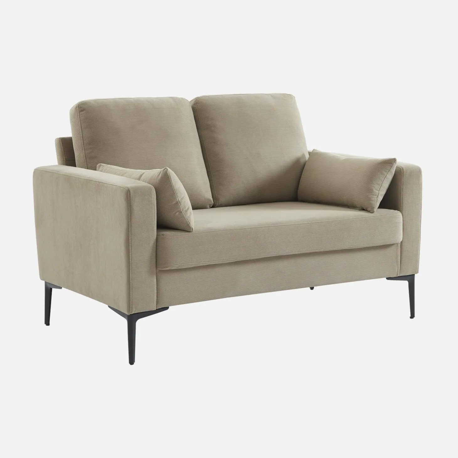 Corduroy bank, 2-zits, 130x68x82cm