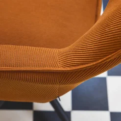 Corduroy bureaustoel met wielen