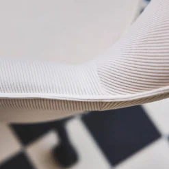 Corduroy bureaustoel met wielen
