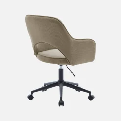 Corduroy bureaustoel met wielen