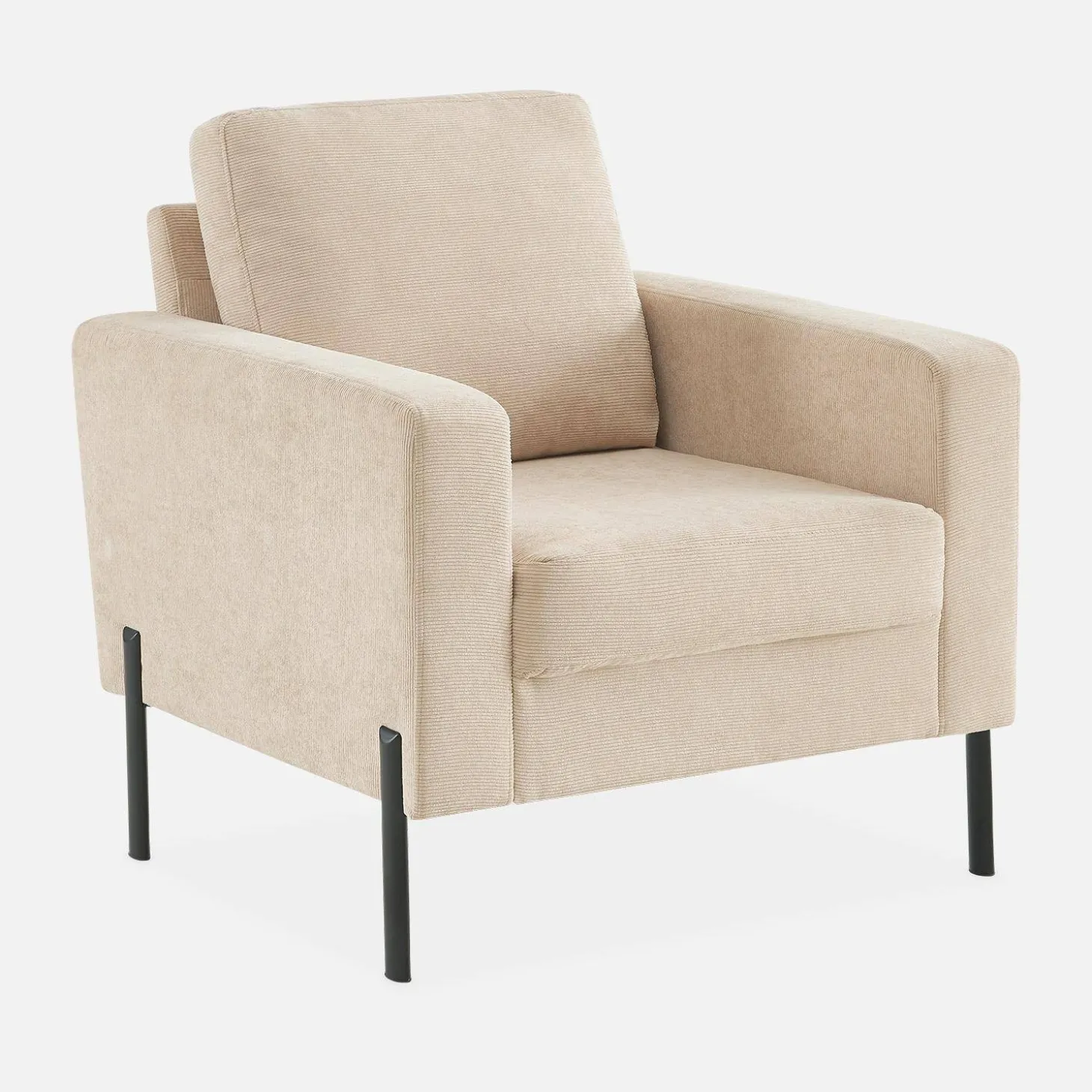 Corduroy fauteuil, 1-zits