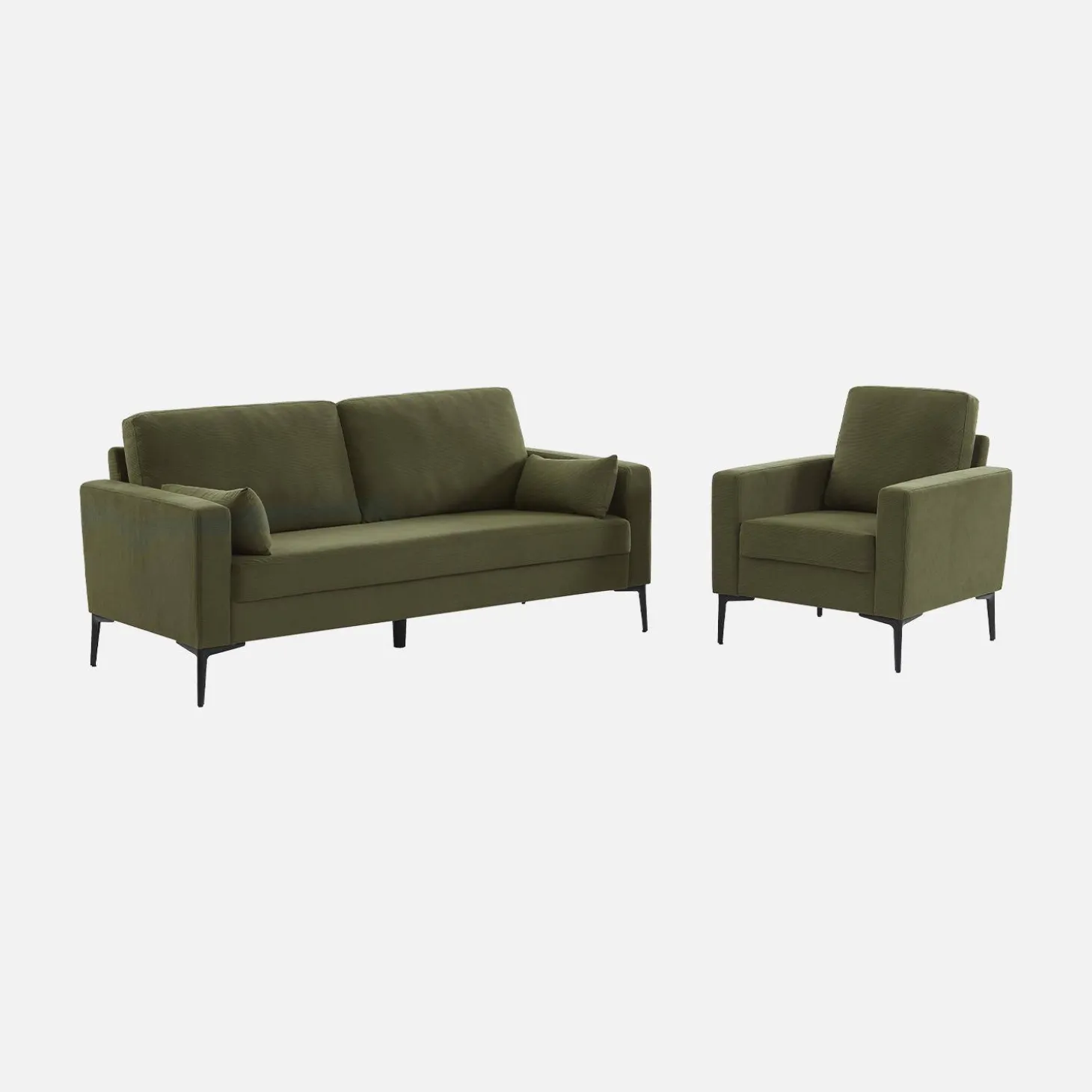 Corduroy fauteuil, 1-zits
