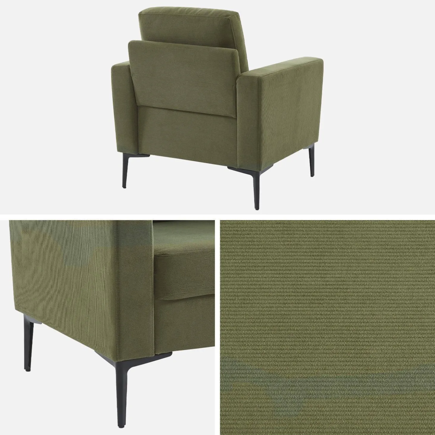 Corduroy fauteuil, 1-zits