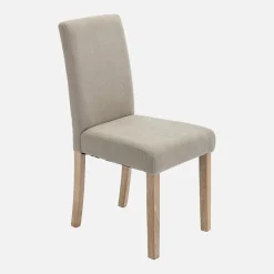 Corduroy stoelen met houten poten, set van 4
