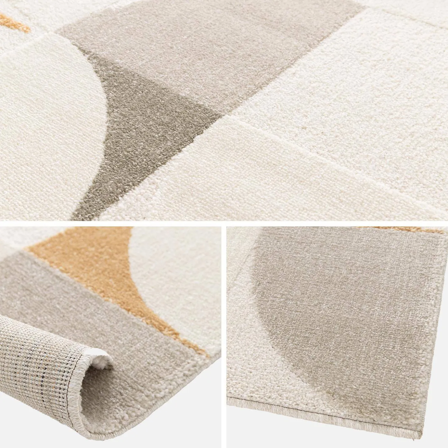 Crème retro patroon interieur tapijt