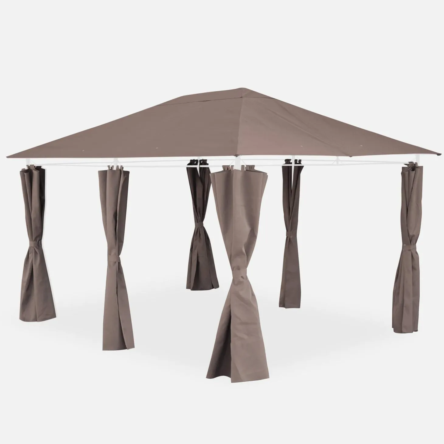 Dakdoek + gordijnen voor paviljoen 3x4m Divio