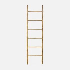Decoratieve bamboe ladder, 6 treden