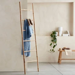 Decoratieve bamboe ladder, 6 treden