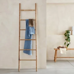 Decoratieve bamboe ladder, 6 treden