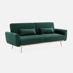 Design velours slaapbank