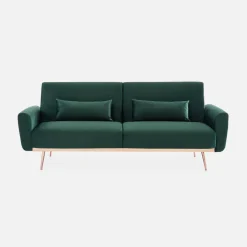 Design velours slaapbank