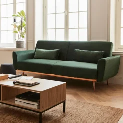 Design velours slaapbank