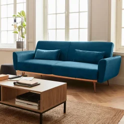 Design velours slaapbank