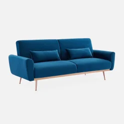 Design velours slaapbank