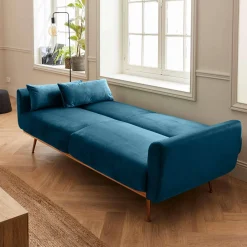 Design velours slaapbank