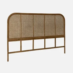 Donker rotan en rieten hoofdeinde