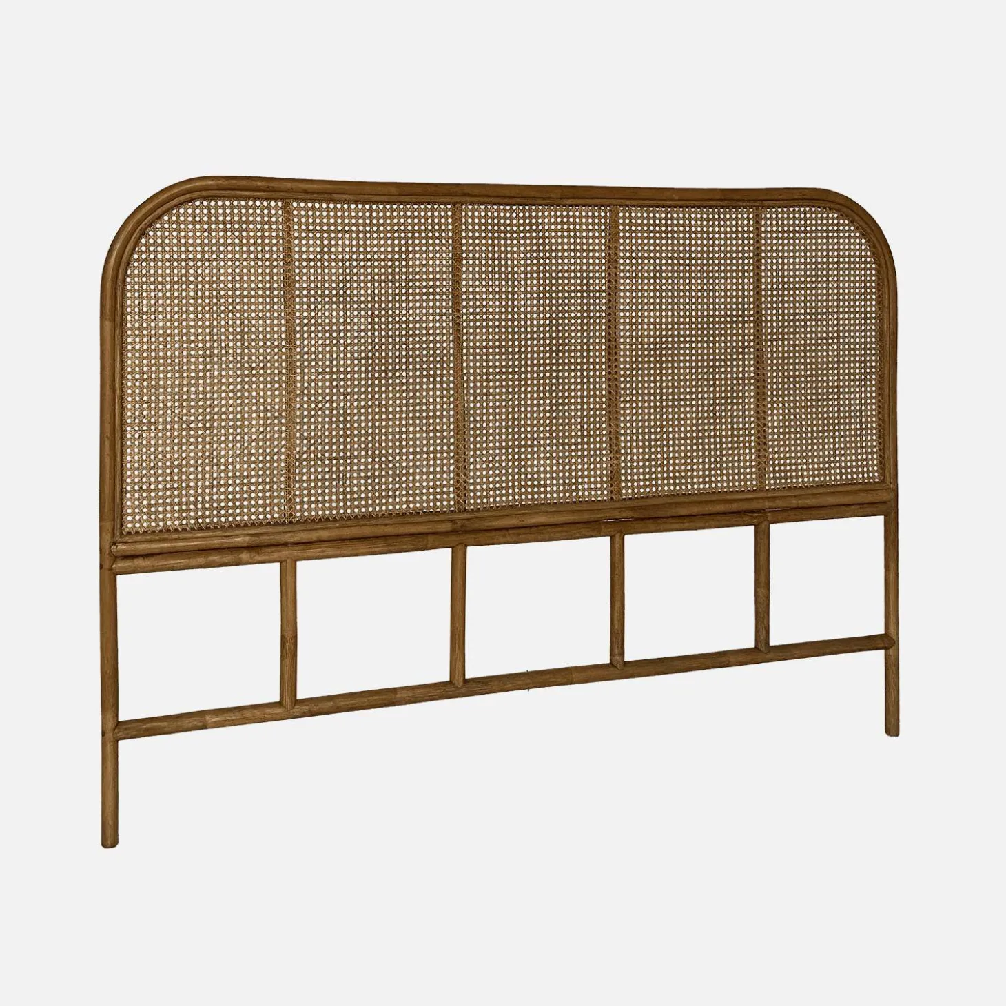 Donker rotan en rieten hoofdeinde