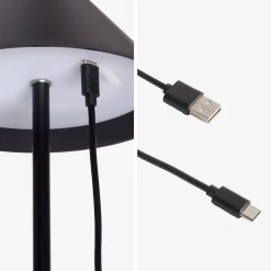 Draadloze LED tafellamp binnen/buiten H 32 cm
