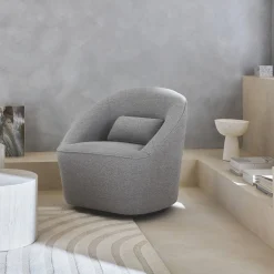 360° draaibare fauteuil met kussen