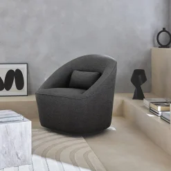 360° draaibare fauteuil met kussen