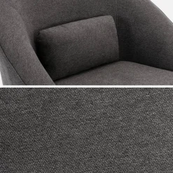 360° draaibare fauteuil met kussen