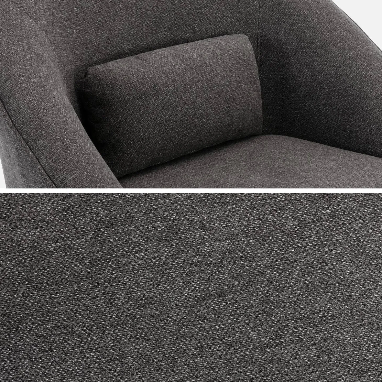 360° draaibare fauteuil met kussen