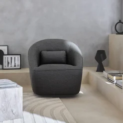 360° draaibare fauteuil met kussen