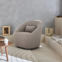 360° draaibare fauteuil met kussen