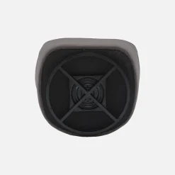 Draaiende fauteuil 360° met gestructureerde bouclette en metaal