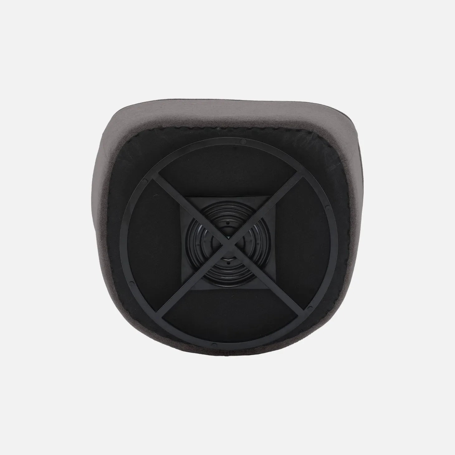 Draaiende fauteuil 360° met gestructureerde bouclette en metaal