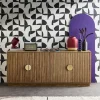 Dressoir 4 deuren gegroefd mangohouteffect 180cm