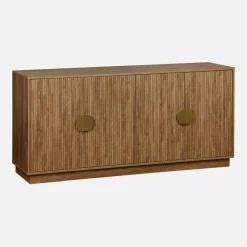 Dressoir 4 deuren gegroefd mangohouteffect 160cm