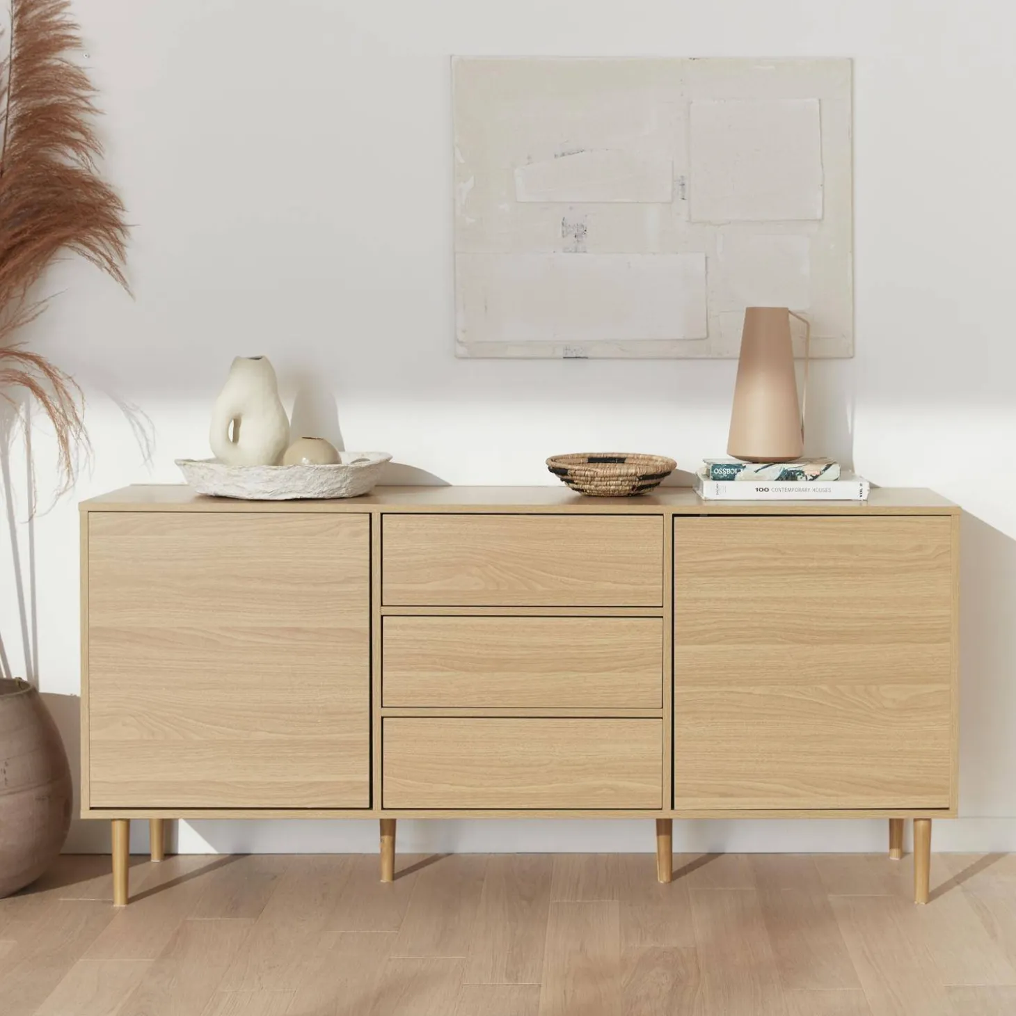 Dressoir 2 deuren 3 lades 160cm