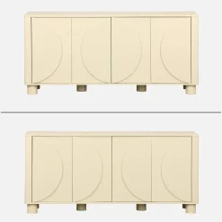 Dressoir houtdecor 4 deuren 155cm