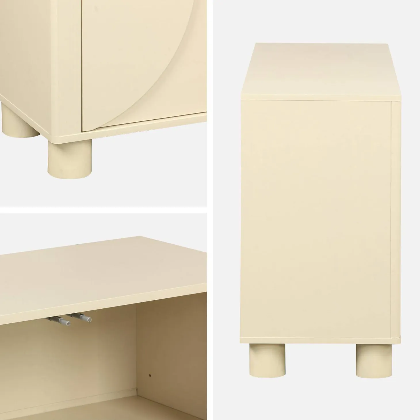 Dressoir houtdecor 4 deuren 155cm