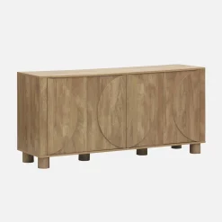 Dressoir houtdecor 4 deuren 155cm