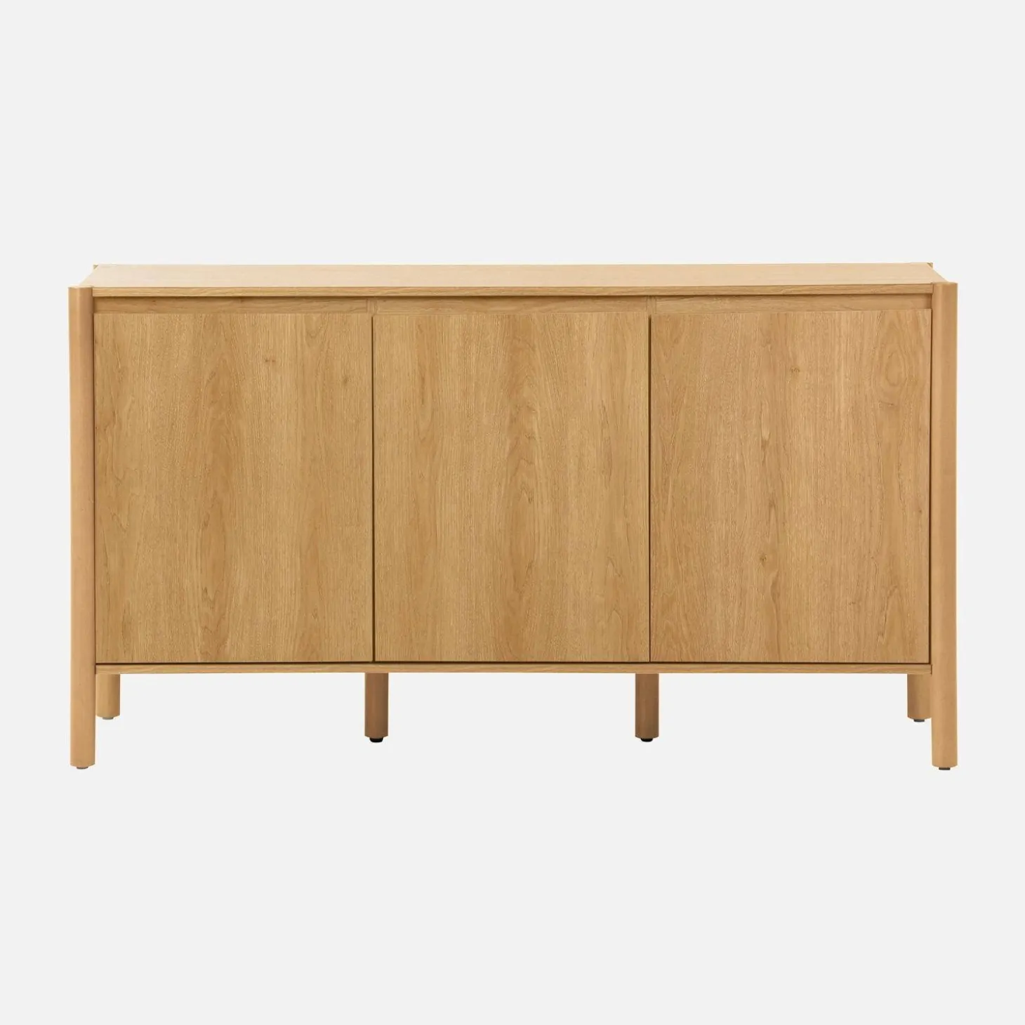 Dressoir houteffect 3 deuren 140cm