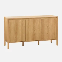 Dressoir houteffect 3 deuren 140cm