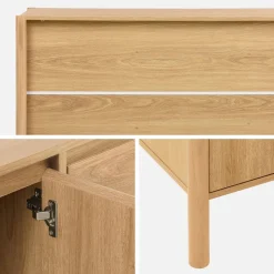 Dressoir houteffect 3 deuren 140cm