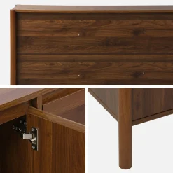 Dressoir houteffect 3 deuren 140cm