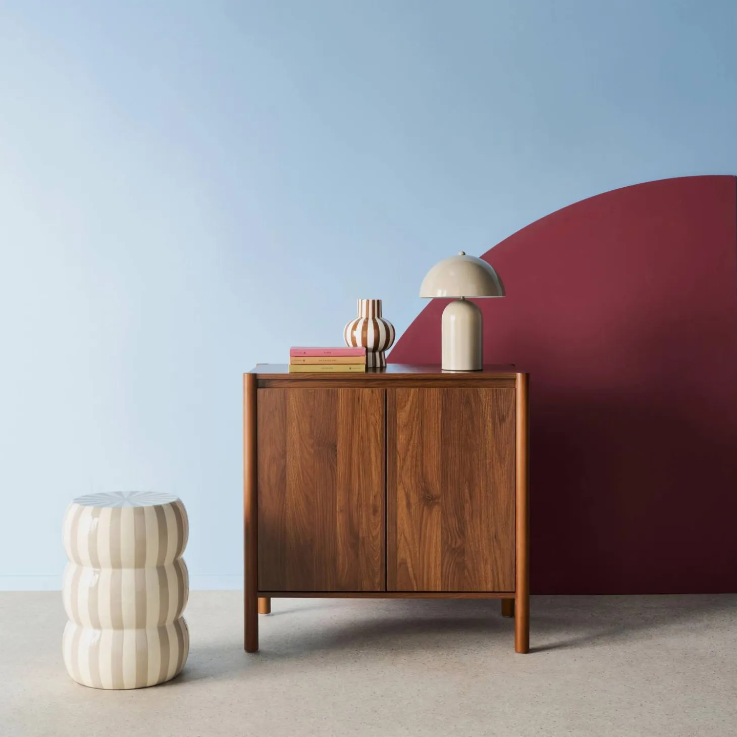 Dressoir houteffect 2 deuren 80cm