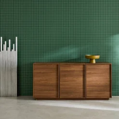Dressoir houtlook met 3 deuren 160cm
