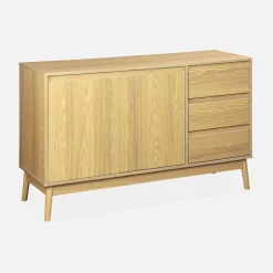 Dressoir met 2 deuren en 3 lades 120cm