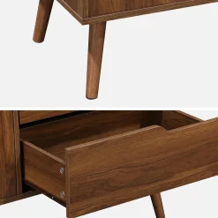 Dressoir met 2 deuren en 3 lades houtdecor 160cm